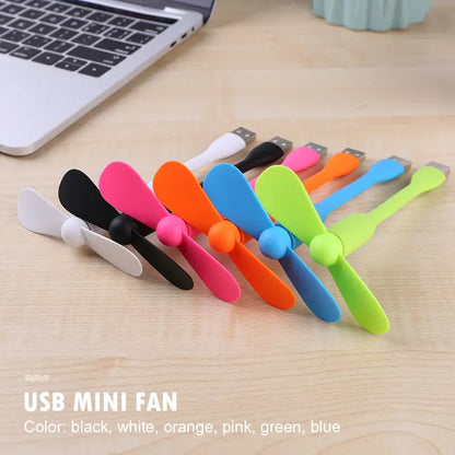 Mini Flexible USB Handheld Cooling Fan for Devices