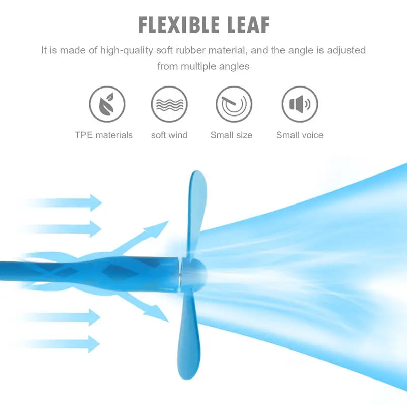 Mini Flexible USB Handheld Cooling Fan for Devices